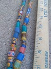 Vintage African Trade Beads Necklace 21 In Glass