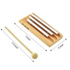 Meditation Chime With 3 Tone  c-e-g  Wooden Hand-held Chimes For Classroom Ma   
