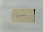 Stan Coveleski Signed 3x5 Index Card Indians Yankees Baseball Hof