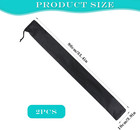 2pcs Billiard Cue Stick Carrying Case  Snooker Storage Bag  35 Inch Black Pool C
