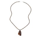 Jay King Sterling Silver Desert Sunset Stone Pendant   Necklace 36 