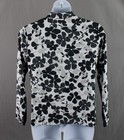 Tail Women s Black White Floral Print 1 4 Zip Long Sleeve Activewear Top Xl