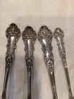 4 Pc 1847 Rogers Charter Oak Silverplate Serving Spoons Gravy Sauce Ladles Mono