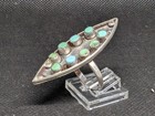      Antique Navajo Old Pawn Native American Sterling Silver Turquoise Heavy Ring