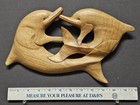 Vtg 12  Long Wooden Dolphins Wall Hanging Plaque Folk Art Primitive Wall Art