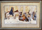 Mid-century   Crewel Embroidery   American Revolutionary War   Colonial-american
