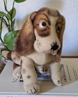 Vintage Steiff Basset Hound Dog 8    Germany Mohair Cotton No Collar