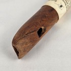 Hopi Kachani Handmade Wooden Flute Native American Kokopelli Style Whistle Split