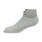 Overt Diabetic Cotton Blend Ankle Socks For Optimal Circulatory Flow  Gray