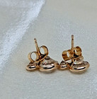 Walt Disney Fine Jewelry Collection Mickey Mouse 14k Gold   Cz Stud Earings