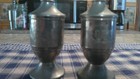 Pair Of Antique 1921 Pasnik Co  Shakeless Salt Cellars     Norwich  Connecticut 