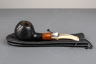 Handmade Joseph Prammer Bog Oak Morta Half Bent Apple Saddle Stem 9mm
