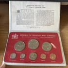 Franklin Mint Republic Of Trinidad And Tobago 1977 Eight Coin Specimen Set New
