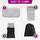 Travel Foot Rest Pillow With Pump  Inflatable Foot Rest Kids Travel Pillow