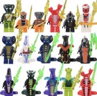 16pc Ninjago Minifigure Set Serpentine Chal Snake White Pythor Skalidor Venomari