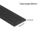 2 Pcs Carbon Fiber Strip 2x19mm 500mm Length Pultruded Flat Carbon Fiber Bars
