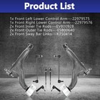 Control Arm Ball Joint Sway Bar Suspension Hyundai Tucson Kia Sportage 10-13 4pc