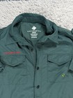 Boy Scouts Venturing Uniform Shirt Bsa Mens Small Green Pockets Patch Outdoors
