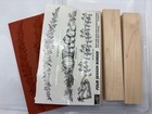Stampin  Up  Four Season Border Rubber Stamps Pumpkins Flowers Santa Sleigh New