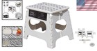 Non-slip Folding Step Stool For Kids   Adults - 11   Height  300 Lbs Capacity