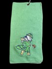 Notre Dame  new Golf Logo  Golf Towel  8in X 16in  40k Stitches  green 