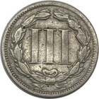 1865 Nickel Three Cent Piece  - Full Liberty