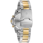 Bulova Men s Chronograph Silver Gold Tone Stainless Steel Date Watch 44mm 98b327