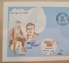 1979 First Day Issue Cachet Wiley Post Aviation Pioneer 25c Stamp Air Mail