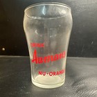 Vintage Drink Aumans Nu-orange Acl Red  Soda Fountain Glass Advertising
