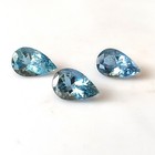 8x5 Mm Pear Aquamarine Santa Maria Faceted Natural Calibrated Gemstone 3 Pieces