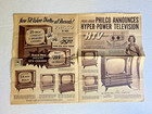 1958 Philco Tv Advertising Newspaper Cleveland Mcm Tube Radio Hi Fi Transistor