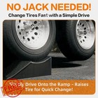 Tlaleikejia 2 Pack 20000lbs Tandem Wheel Ramp  Concave Portable Ramp  Heavy D   