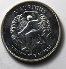 1977 Mauritius 25 Rupees Proof Sterling Silver Coin  Km  43a