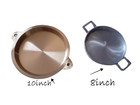 Cast Aluminium  Brass Copper Flat Round Ban Chien Kuih Bahulu Or Martabak Pan