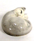 Retired Hagen Renaker Sleeping Cat Figurine Vintage Porcelain Miniature