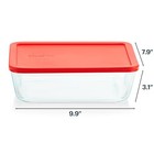 Pyrex Simply Store Glass Food Storage Container  Snug Fit 11 Cup  