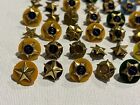 Huge Lot Of 90 Vintage Star Pins Military Boy Scouts Girls Scouts Stars Pin