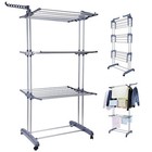 Heavy Duty Laundry Clothes Drying Rack Portable Folding Rolling Dryer Hanger Us