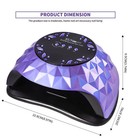 Uv Led Nail Lamp 216w Gel Dryer Timer Sensor 10 30 60 99s Home Salon Nail Dryer