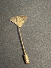 Vintage 1977 Gold Tone Superman S Chest Logo Dc Comics Stick Pin Superhero