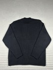A  By Sai Usps Men   s L Navy Knit Full Zip Collared Sweater Pockets
