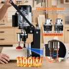 Manual Hinge Boring Machine 45-9 5 48-6mm 0-40mm Depth 1100w 2840rpm Woodworking