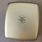 Vintage Estee Lauder Powder Compact 1990   s Art Deco Golden Virgo Rhinestones