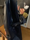 National Airlines Black Mid 1960   s Vinyl Flight Bag  With Shoulder Strap Unused