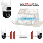 Security Camera System Outdoor Wireless Audio Wifi Home Cctv 6mp 8ch Nvr Hdd Lot