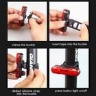 2x Led Usb Rechargeable Bike Tail Light Bicycle Safety Cycling Warning Rear Lamp