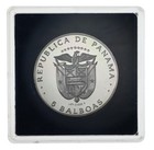 Panama 5 Balboa 1979 Silver 35 12g Proof  panama Canal Treaty Implementation 