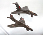 Dinky Toys Gloster Javelin   Hawker Hunter Jet Fighters X 2