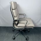 2024 Herman Miller Eames Soft Pad Executive Desk Chair - All Grain Leather-cloud
