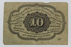 1862 Us Postage Currency - 10 Cents Fractional